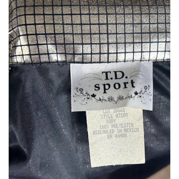 Vintage Silver Lamé Metallic Blouse Dancing Queen Disco Fairy Power Glam 40Bust - Picture 7 of 7